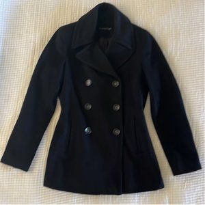 Wool Blend Peacoat Double Breasted